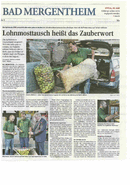 Lohnmosttausch heißt das Zauberwort