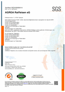 Zertifikat GMP+ incl. QM Milch u. Transport